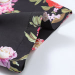 Floral Paint Shirt & Man Mid Length Drawstring Swim Shorts Set