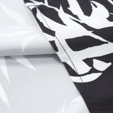 Bamboo Leaves Print Shirt & Swim Shorts Set