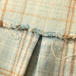 Gradient Washed Distressed Plaid Shirt