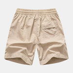 Striped Mesh Cuban Shirt & Swim Shorts Set