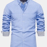 Long Sleeve Button Up Oxford Shirt