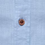Long Sleeve Linen Stand Collar Shirt