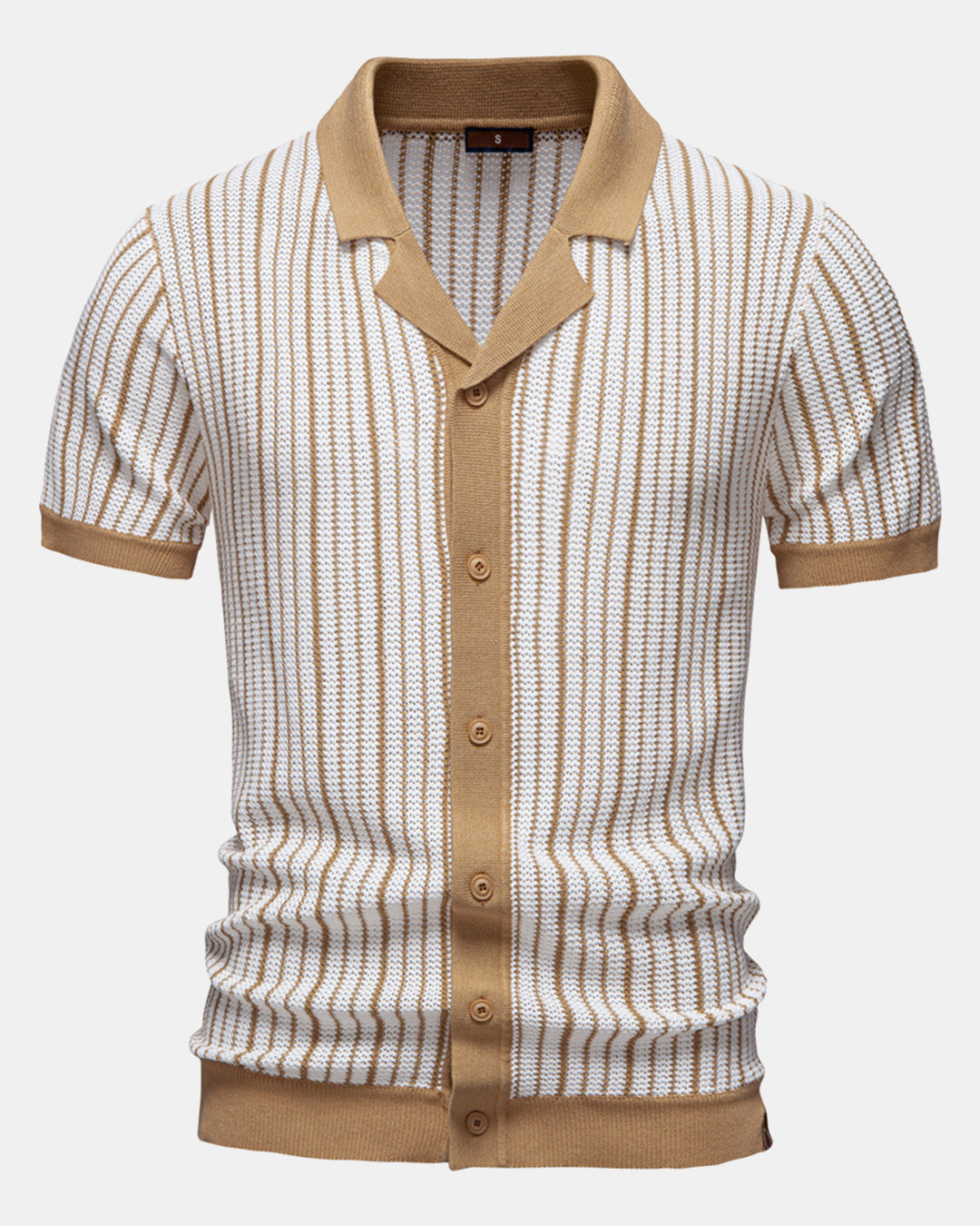 Stripe Crochet Button Up Shirt