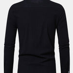 Long Sleeved Linen Stand Collar Shirt