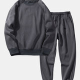 Basic Crew Neck Sweatshirt & Jogger Pants Set