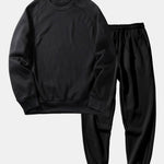 Basic Crew Neck Sweatshirt & Jogger Pants Set