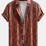 Paisley Print Satin Shirt