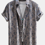 Paisley Print Satin Shirt