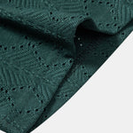 Muscle Fit Diamond Texture Cuban Shirt