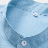Contrast Pocket Stand Collar Shirt