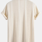 Geometric Jacquard Button Up Shirt