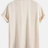 Geometric Jacquard Button Up Shirt