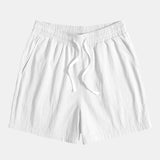 Textured Cotton Revere Shirt & 5" Shorts Set