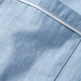 Linen Contrast Button Up Shirt