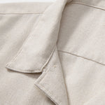 Linen Cuban Shirt with Pockets & Slim Fit Tapered Trousers Set