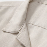 Linen Cuban Shirt with Pockets & Slim Fit Tapered Trousers Set