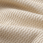 Wave Jacquard Knit V Neck Polo Shirt & Straight Leg Ribbed Pants Set