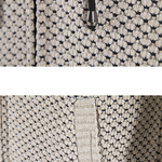 Long Line Textured Hooded Sweater & Chino Cargo Jogger Pants Set