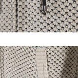 Long Line Textured Hooded Sweater & Chino Cargo Jogger Pants Set