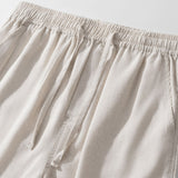 Linen Cuban Shirt with Pockets & Linen Drawstring Shorts Set