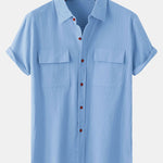 Button Up Shirt with Patch Pockets