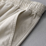 Waffle Textured Cuban Shirt & Straight Leg Linen Pants Set