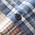 Long Sleeved Contrast Plaid Shirt