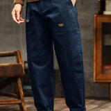 Vintage-Inspired Casual Utility Pants