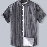 Cotton Striped Button Up Shirt