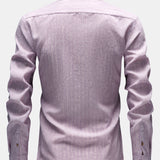 Long Sleeve Stripe Linen Button Up Shirt