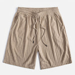 Striped Terry Cuban Shirt & Striped Terry Cuban Shorts Set