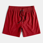 Line Print Shirt & Swim Shorts Set