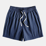 Textured Cotton Revere Shirt & 5" Shorts Set