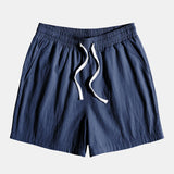 Textured Cotton Revere Shirt & 5" Shorts Set