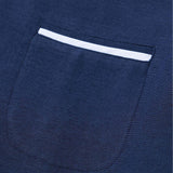 Long Sleeve Contrast Stand Collar Oxford Shirt