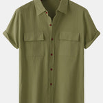 Button Up Shirt with Patch Pockets