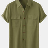 Button Up Shirt with Patch Pockets