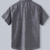 Cotton Striped Button Up Shirt