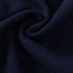 Contrast Stitching Linen Rayon Blend Cuban Shirt
