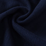 Contrast Stitching Linen Rayon Blend Cuban Shirt