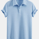 Geometric Jacquard Polo & Geometric Jacquard Shorts Set