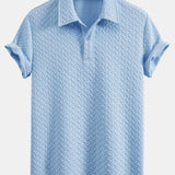 Geometric Jacquard Polo & Geometric Jacquard Shorts Set