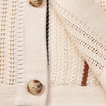 Stripe Crochet Button Up Shirt