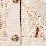Stripe Crochet Button Up Shirt