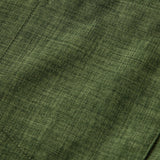 Short Sleeve Stand Collar Shirt & Straight Leg Linen Pants Set