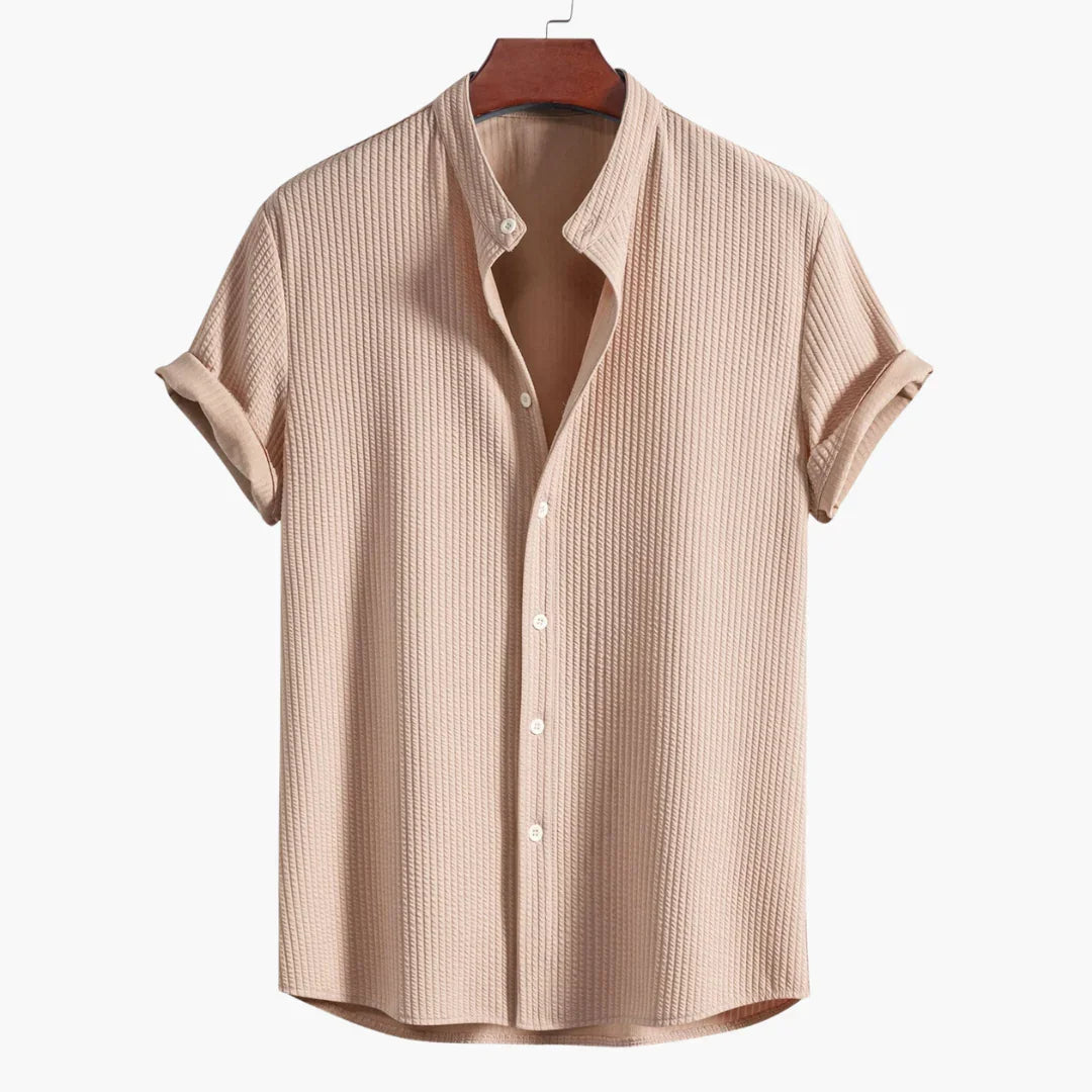 Simon | Elegant Stand Collar Shirt