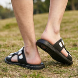 Thornhill Genuine Leather Slide Sandals