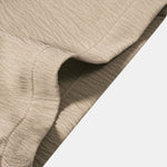 Crinkled Textured V Neck Shirt