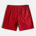 Line Print Shirt & Swim Shorts Set