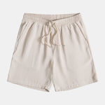 Knitted Waffle Polo Shirt & Waffle Drawstring Shorts Set